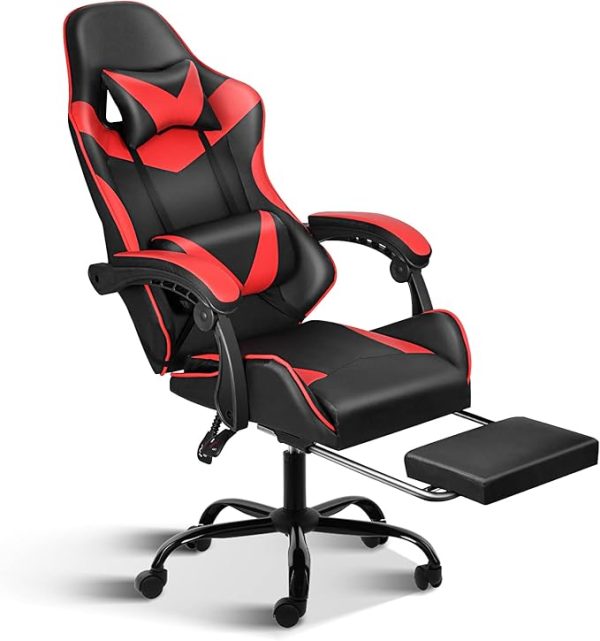 Gaming Chair with Footrest